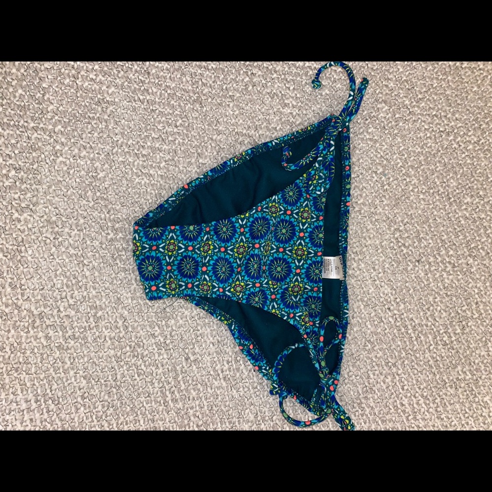 old navy turquoise blue bikini bottoms